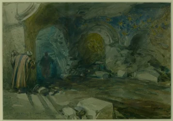 Crypt of the Church of St. Anne, Jerusalem, 1872